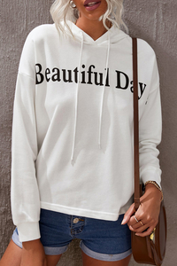 Stockpapa Apparel Stocklots Beautiful Day Mens Letters Graphic Hoodie