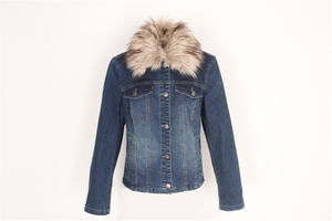 BPC Ladies Big Elastic Denim Jacket in Stock